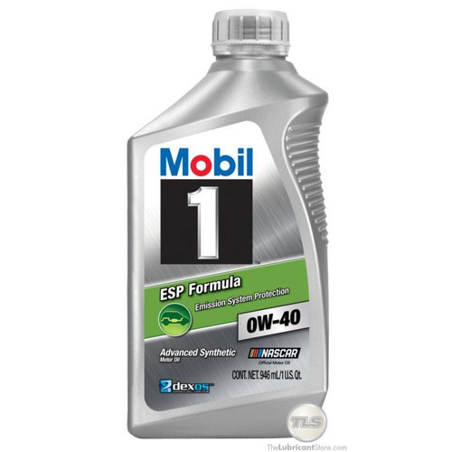 0w40 ESP Oil 1 Quart , by MOBIL 1, Man. Part # MOB124798-1