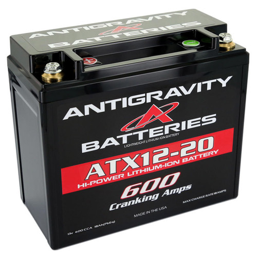 Lithium Battery 600CCA 12Volt 3Lbs 20 Cell, by ANTIGRAVITY BATTERIES, Man. Part # AG-YTX12-20-R