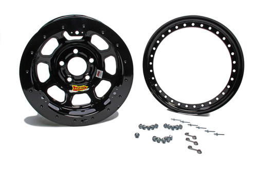 13x8 3in. 4.00 Black Beadlock, by AERO RACE WHEELS, Man. Part # 33-184030B