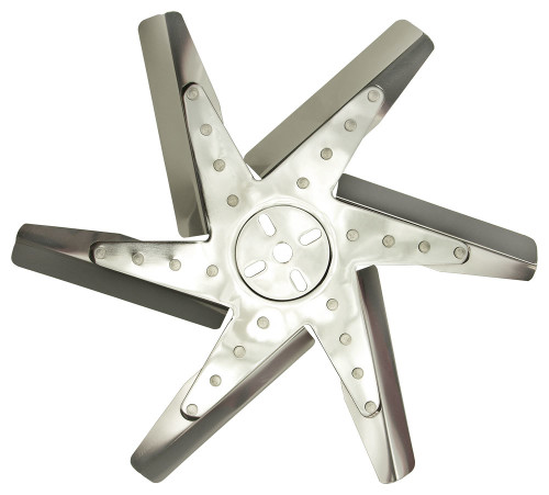 17in Stainless Steel Flex Fan (Chrm Hub), by DERALE, Man. Part # 19717