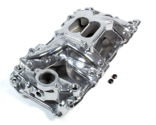 BBC Performer RPM A/G Manifold- R/P- Polished, by EDELBROCK, Man. Part # 75621