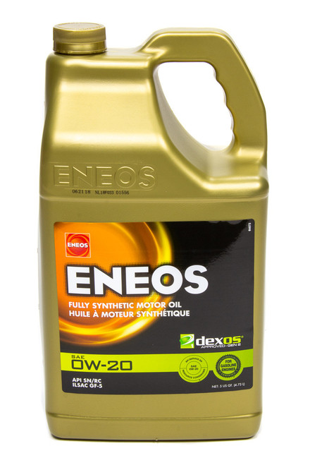 Full Syn Oil Dexos 1 0w20 5 Qt, by ENEOS, Man. Part # 3701-320