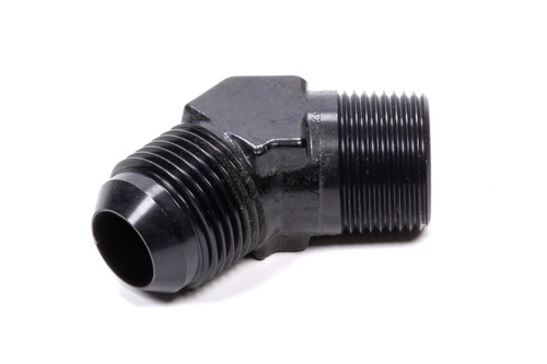 45 Deg Adapter Fitting #10  x 3/8 MPT Black, by FRAGOLA, Man. Part # 482311-BL