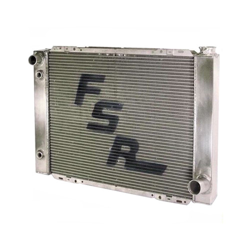 Radiator Chevy Double Pass 27.5in x 19in -16an, by FSR RACING, Man. Part # 2719D2-16