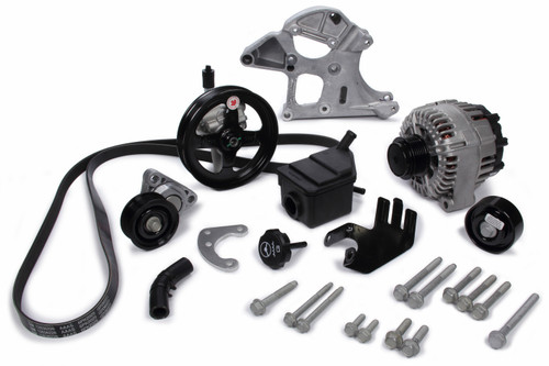 LS Deluxe Serpentine Drive Kit w/o AC, by CHEVROLET PERFORMANCE, Man. Part # 19421445