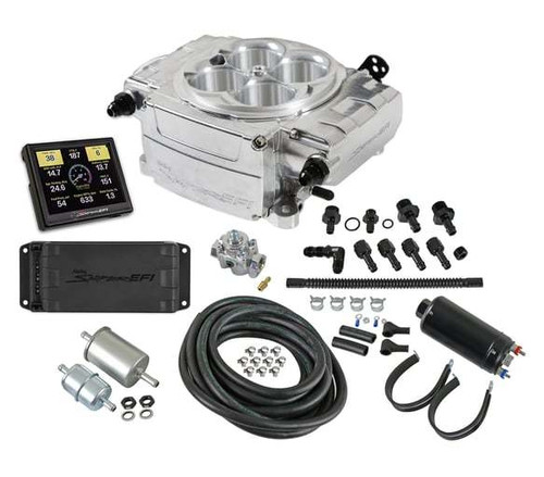 Sniper 2 EFI Master Kit Polished  w/PDM, by HOLLEY, Man. Part # 550-510-3PK