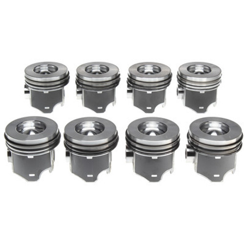 Piston Set w/Rings Ford 6.0L Diesel 8pk, by MAHLE ORIGINAL/CLEVITE, Man. Part # 224-3503WR.040