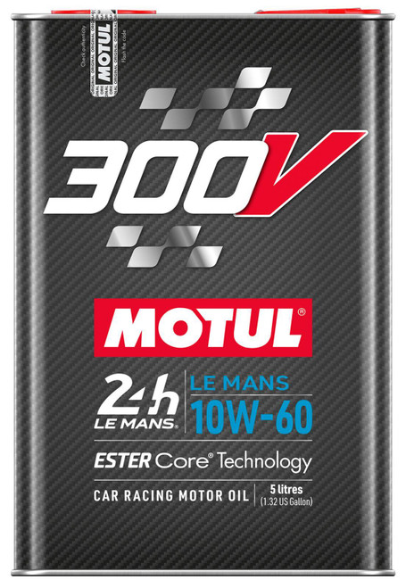 300V LE Mans OIl 10w60 Case 4 x 5 Liter, by MOTUL USA, Man. Part # 110865