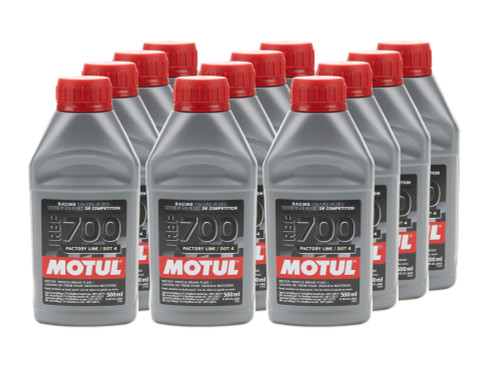 RBF 700 Brake Fluid Case 12 x 500ml Bottles, by MOTUL USA, Man. Part # 111257