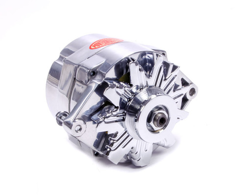 Polished 100 amp Delco Alternator, by POWERMASTER, Man. Part # 27294