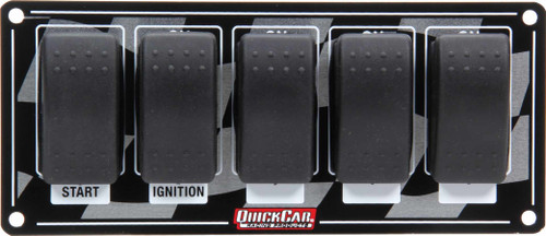 Ignition Panel w/ Rocker Switches, by QUICKCAR RACING PRODUCTS, Man. Part # 52-165