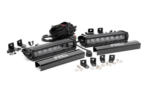 Dual 8-inch Black Series CREE LED Grille Lights, by ROUGH COUNTRY, Man. Part # 70697