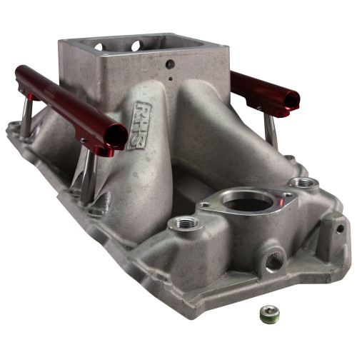 BBC EFI Intake Manifold 4500 Flange w/Fuel Rails, by RACING HEAD SERVICE, Man. Part # 11903-KIT