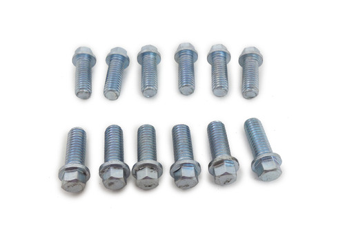 Stainless Header Bolts 6-Point Head 12 Pcs., by RACING POWER CO-PACKAGED, Man. Part # R0938S