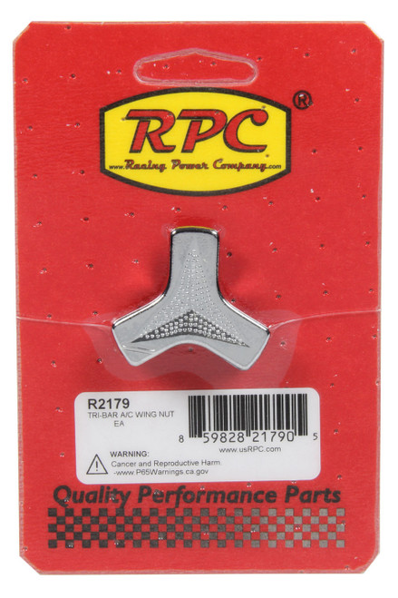 Tri-Bar A/C Wing Nut , by RACING POWER CO-PACKAGED, Man. Part # R2179