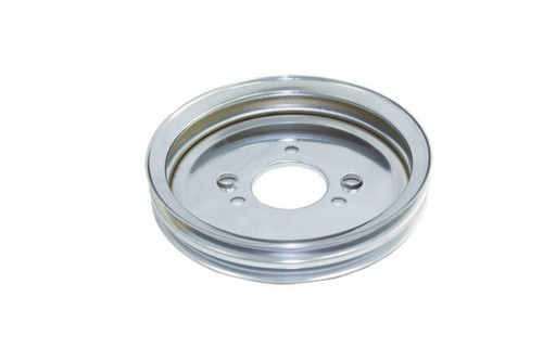 BBC SWP 2 Groove Crank Pulley Chrome, by SPECIALTY PRODUCTS COMPANY, Man. Part # 8965