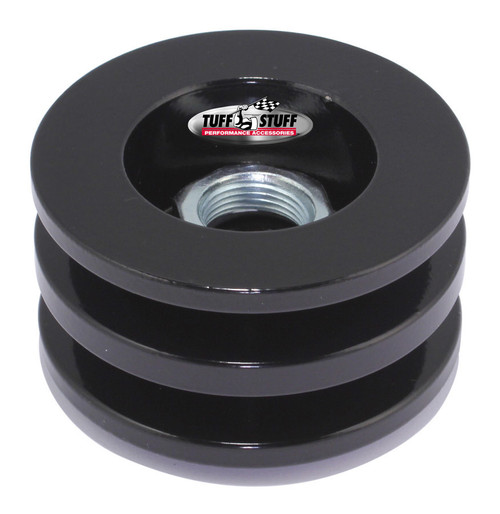 Alternator Stealth Black Pulley Double V, by TUFF-STUFF, Man. Part # 7610FB