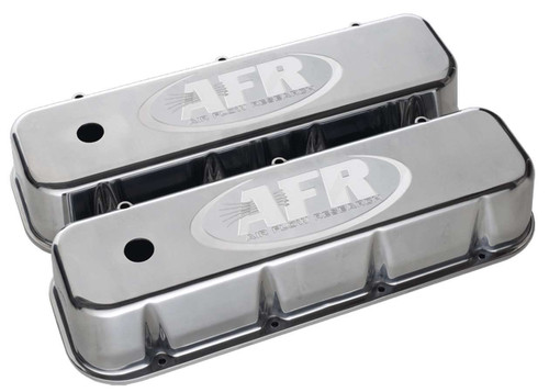 BBC Alum Valve Cover Polished w/AFR Logo, by AIR FLOW RESEARCH, Man. Part # 6722