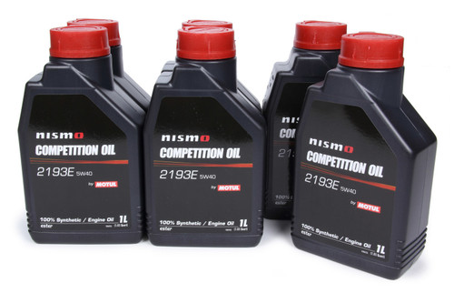 Nismo Competition Oil 5w40 Case 6 x 1 Liter, by MOTUL USA, Man. Part # 104253
