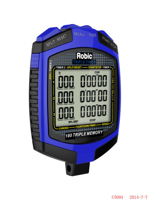 Stopwatch Robic SC-899 Triple Timer, by ROBIC WATCHES, Man. Part # 68899