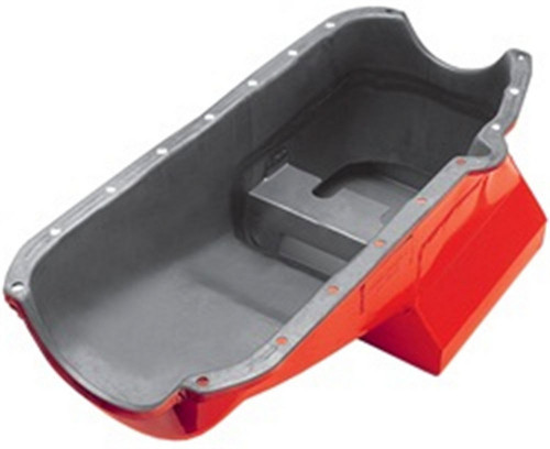 55-79 SBC Wet Sump Oil Pan 7qt, by TRANS-DAPT, Man. Part # 0168