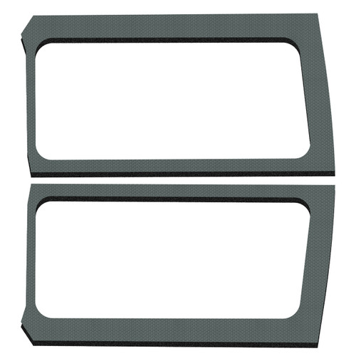 18-  Jeep Wrangler JL Side Window Kit Gray, by DESIGN ENGINEERING, Man. Part # 50269