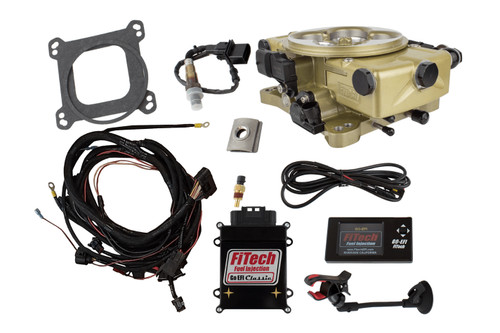 Go EFI Classic 650 HP EFI w/External ECU Gold, by FiTECH FUEL INJECTION, Man. Part # 30020