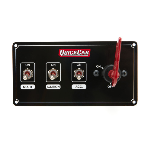 Ignition Panel Weather Proof w/ MSD 1 Acc., by QUICKCAR RACING PRODUCTS, Man. Part # 55-7330
