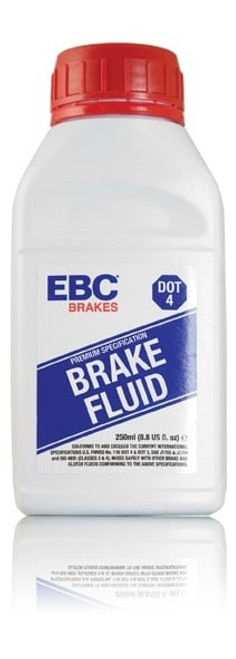 Brake Fluid Dot 4 250ml, by EBC BRAKES USA INC, Man. Part # BF004A