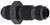 Str Bulkhead Fitting #8 Black, by FRAGOLA, Man. Part # 483208-BL