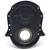 BBC Timing Chain Cover Black Crinkle, by PROFORM, Man. Part # 141-219