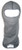 Head Sock Grey Single Eyeport 2 Layer, by PXP RACEWEAR, Man. Part # 2421