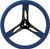 15in Steering Wheel Stl Blue, by QUICKCAR RACING PRODUCTS, Man. Part # 68-0032
