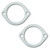 Exhaust Gasket Universal 3-1/2in Pipe 2-Bolt Hole, by REMFLEX EXHAUST GASKETS, Man. Part # 8055