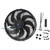 14In Electric Cooling F an 12V Curved Blades, by RACING POWER CO-PACKAGED, Man. Part # R1014