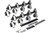 BBC Shaft Rocker Arm Kit w/Brodix 3X O/P Heads, by T AND D MACHINE, Man. Part # 3128-170/170