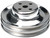 65-66 Ford 289 Water Pump Pulley Chrome 2 Grv, by TRANS-DAPT, Man. Part # 8301