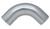 1.75in O.D. Aluminum 90 Degree Bend - Polished, by VIBRANT PERFORMANCE, Man. Part # 2159