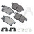 Brake Pads Acura TSX 09-14 Honda Accord 08-17, by AKEBONO BRAKE CORPORATION, Man. Part # ACT1336A