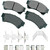 Brake Pad Front Ford Fusion 06-12 Lincoln MKZ, by AKEBONO BRAKE CORPORATION, Man. Part # ACT1164