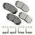 Brake Pad Front Hyundai Sonata Tuco 10-15 Kia, by AKEBONO BRAKE CORPORATION, Man. Part # ACT1295