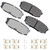 Brake Pad Rear Lexus LX570 08-11/13-19 Toyota, by AKEBONO BRAKE CORPORATION, Man. Part # ACT1304A