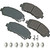 Brake Pad Front Nissan Rogue 08-18 Select 14-15, by AKEBONO BRAKE CORPORATION, Man. Part # ACT1338B