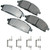 Brake Pads Front Acura MDX 03-06 Quest 04-09, by AKEBONO BRAKE CORPORATION, Man. Part # ACT691A