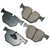 Brake Pads Rear BMW X5 07-17 X6 10-17, by AKEBONO BRAKE CORPORATION, Man. Part # EUR1042A