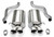 05-08 Corvette 6.0/6.2L Axle Back Exhaust System, by CORSA PERFORMANCE, Man. Part # 14169