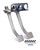 Pedal Assembly Brake & Clutch Hanging Aluminum, by COLEMAN RACING PRODUCTS, Man. Part # 595-PA