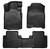 10-14 Mustang Front/2nd Seat Floor Liners Black, by HUSKY LINERS, Man. Part # 98371