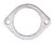 Universal 3.0 Pipe Flange Gaskets (2-Bolt), by REMFLEX EXHAUST GASKETS, Man. Part # 8006