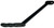 Rear Nose Wing Strap Tubular Short Black Adj, by TRIPLE X RACE COMPONENTS, Man. Part # SC-TW-0044BLK